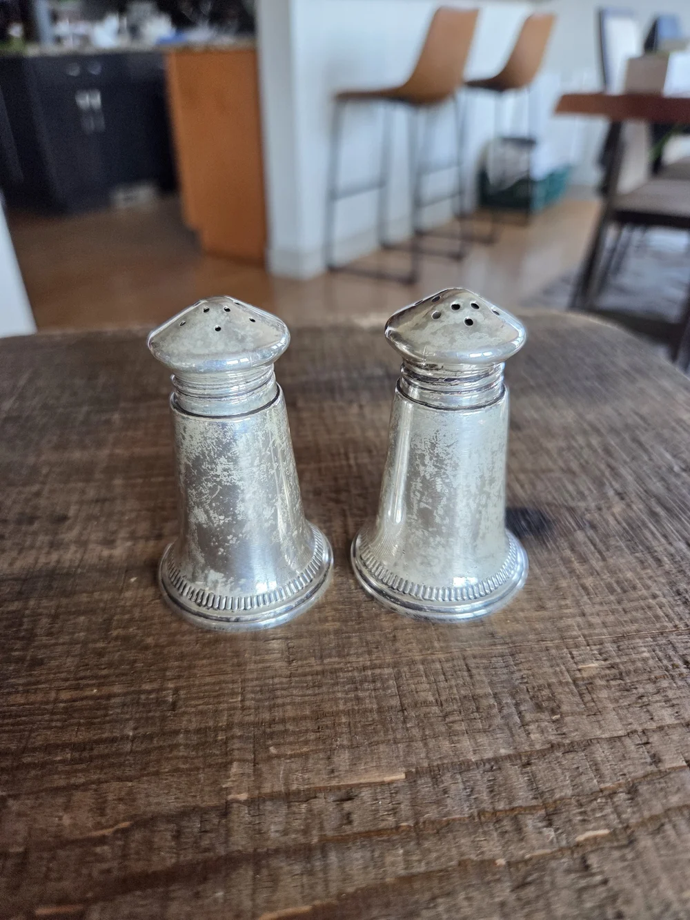 MCM - Empress Sterling Salt & Pepper Shakers